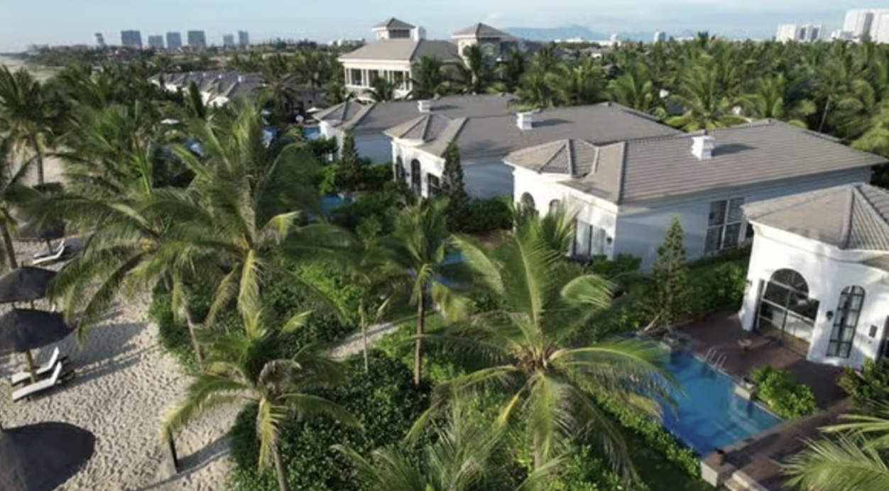 Premium villas aerial view Da Nang