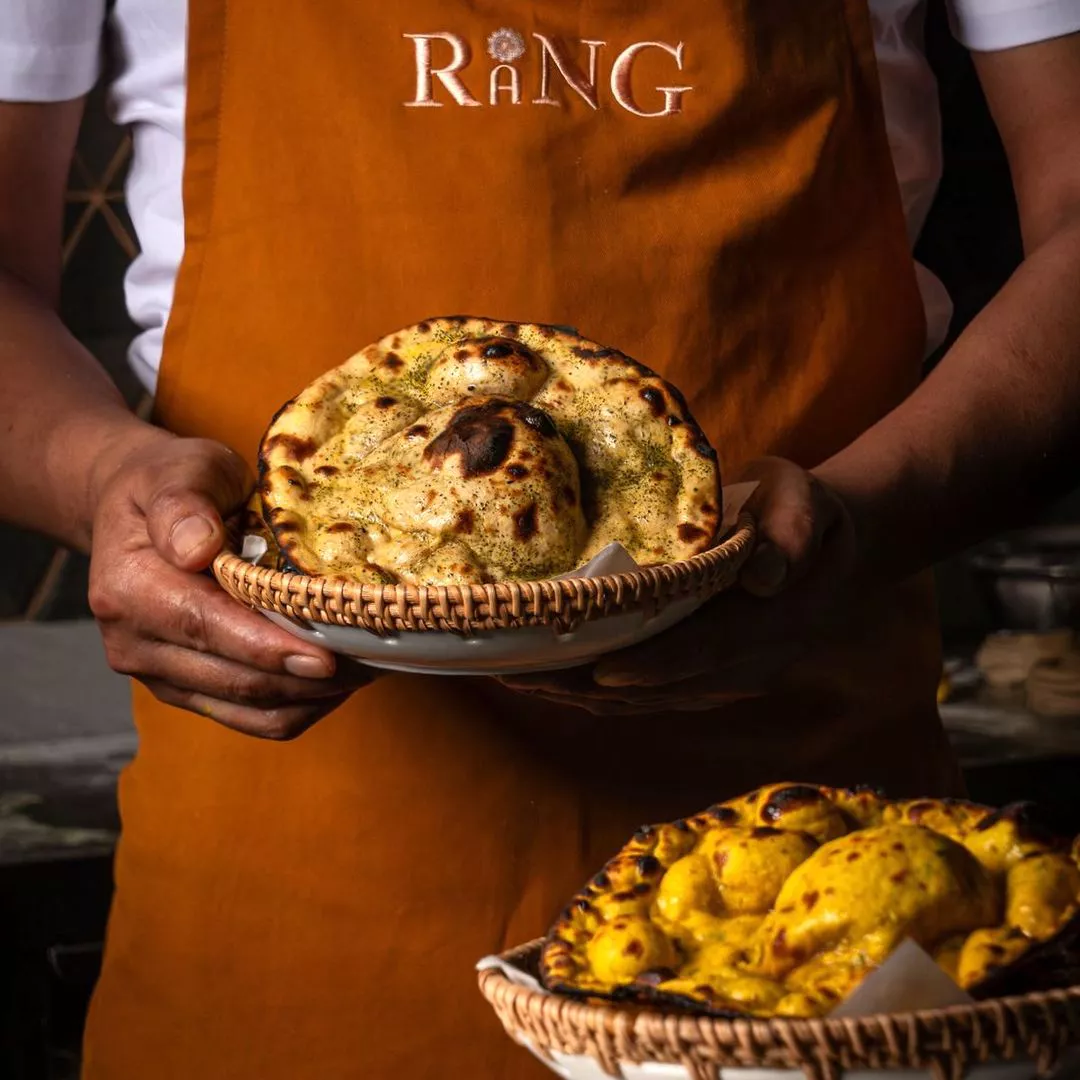 Rang Indian restaurant naan bread — Bib Gourmand Da Nang 2025
