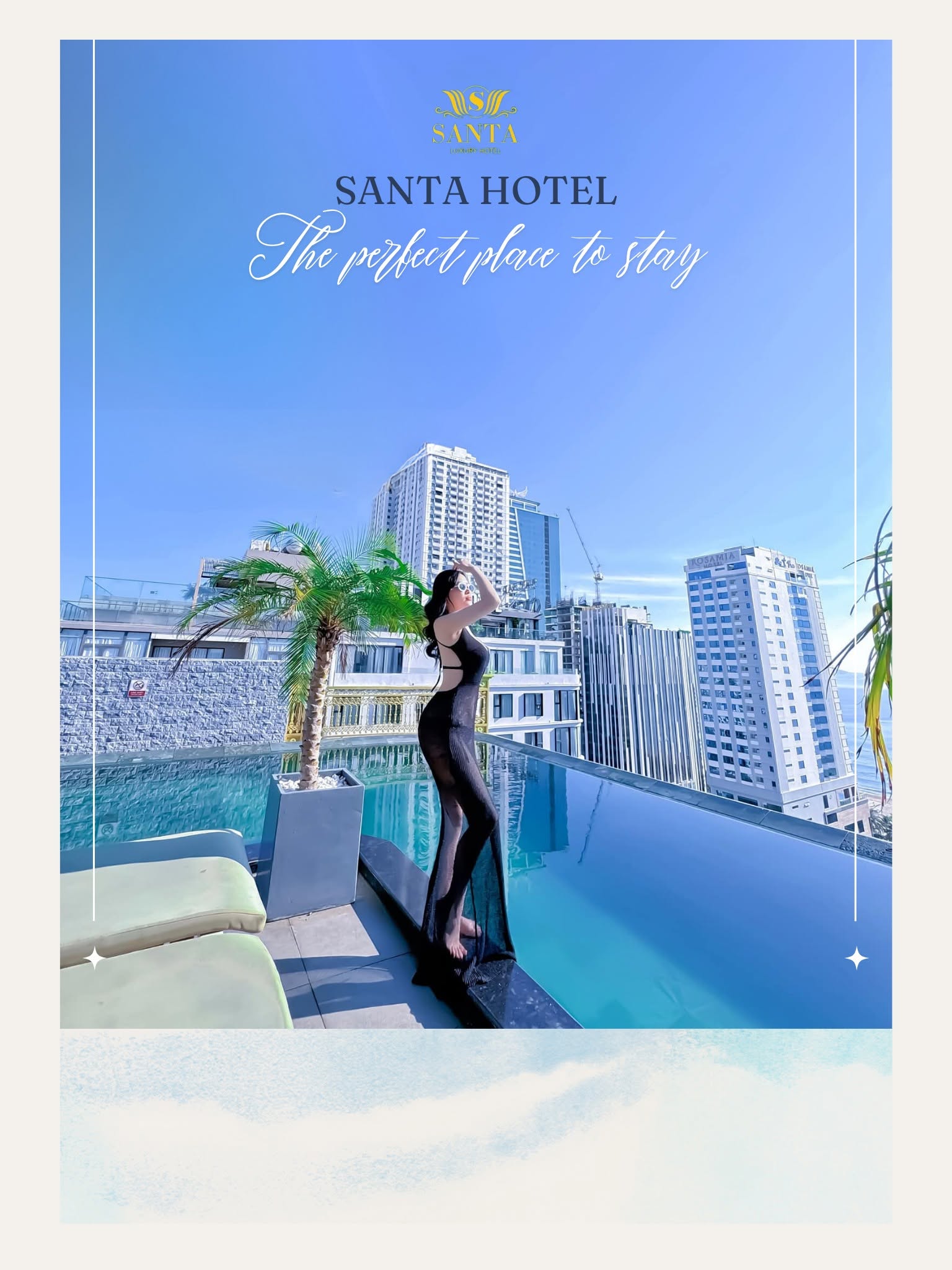 Santa Luxury Hotel Da Nang pool ocean view